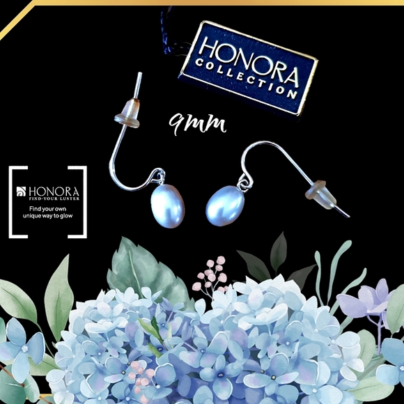 Honora Jewelry - HONORA Silver Cultured Pearl and Sterling Drop French Wire Earrings